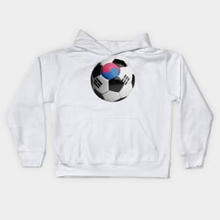 South Korean Soccer Ball Kids Hoodie